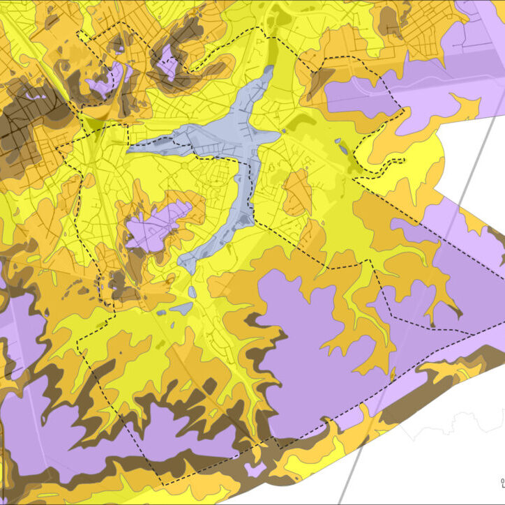 Carte géologique Bruxelles 2017r Carte géologique de Watermael-Boitsfort-Auderghem (Extrait de la Carte géologique de la Région de Bruxelles-Capitale) (BRUSTRATI3D, 2017).